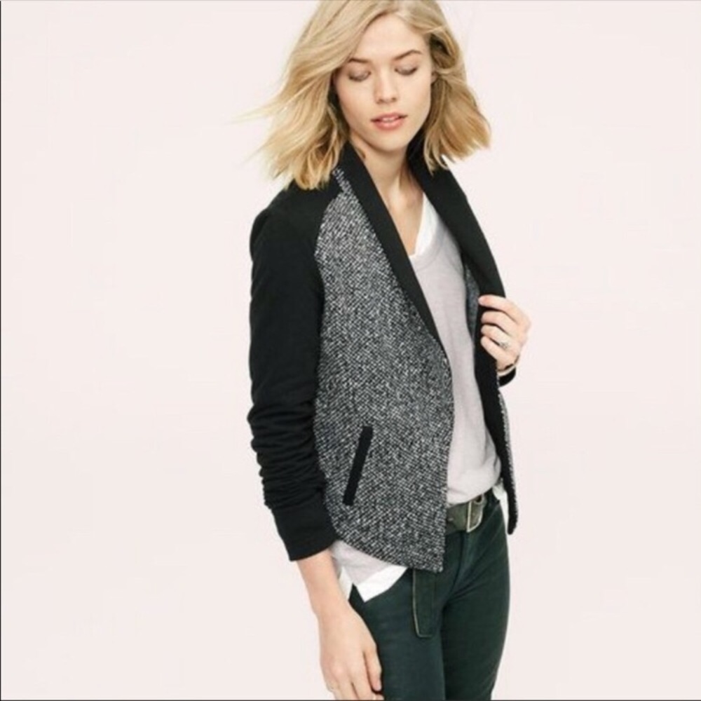 Lou & Grey tweed front jacket